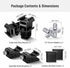 NEEWER 8 PCs Hot Shoe Mount Adapter Kit, Including Triple Cold Shoe Mount, 1/4” Screw Adapter, Flash Stand Bracket, and Hot Shoe Cover for DSLR Ca...