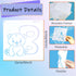 Letter Animal Stencils Painting Stencils 26 Pieces Alphabet Art Craft Stencils Reusable Animal Alphabet Stencils for Painting Drawing Learning Mat...