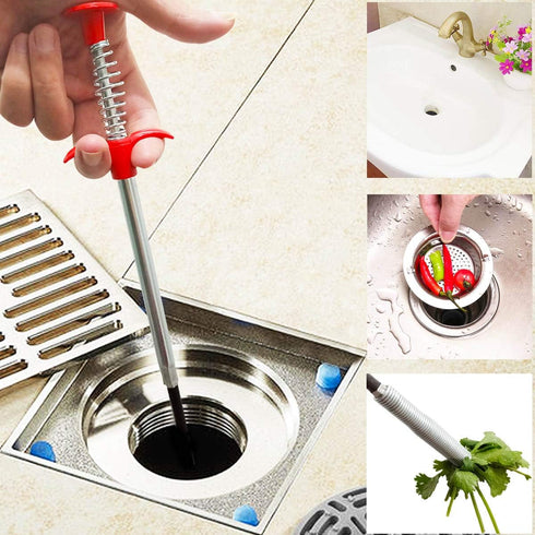 Plumbing Grabber Sink Grabber Flexible Claw Pickup Tool for Litter Pick, Drains, Home Sink, Toilet & Clean Dryer Vents (24inch)...