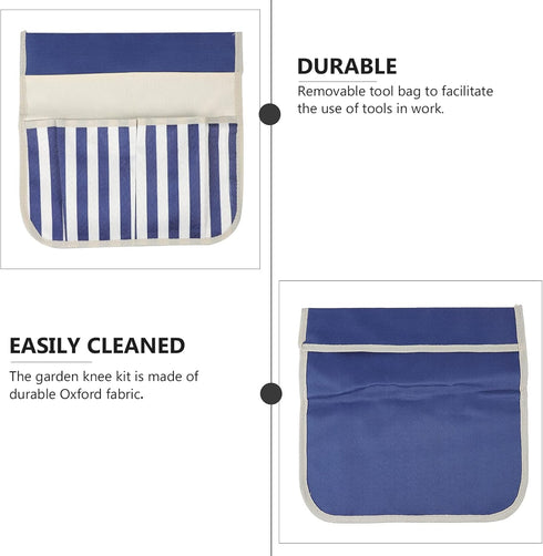 DOITOOL Garden Kneeler Tool Bag Foldable Portable Oxford Cloth Gardening Tool Storage Organizer, Multi- Pockets Gardening Hand Tool Pouch (Green)...