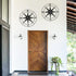 aboxoo Round Metal Compass Decorative Compass Metal Wall Art Hanging Wall Sculpture 11 Inch Black Diameter Farmhouse Decor Indoor or Outdoor Sign...