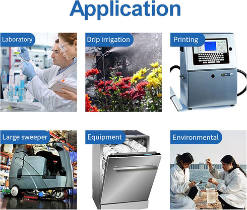 2PCS DC 12V Lab Dosing Pump 100mL/min Peristaltic Pumps Chemical Water Liquid 3mm ID x 5mm OD for Aquarium Analytical Home Bonsai Irrigation Water...