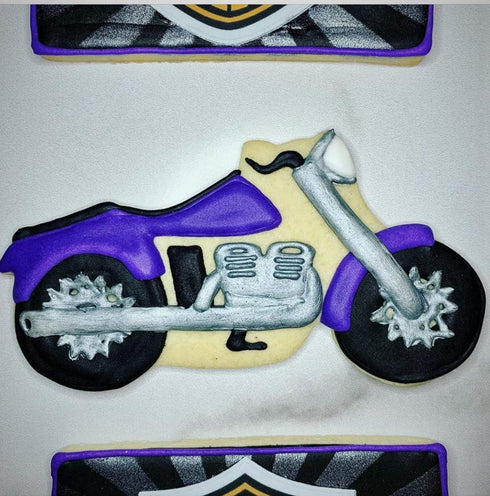 Motorcycle Cookie Cutter 5" Made in USA by Ann Clark...