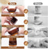 28Pcs Brown Chair Leg Floor Protectors for Hardwood Floors, Silicone Chair Leg Covers Bar stools Leg Caps, Dining Room Chair Leg Protectors, Felt ...