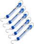 QWORK Plastic Tubular Spring Scale - 5 Pack 1000g/10N Capacity, Grams & Newton Calibration, Zeroing Capability, Clear Plastic Body Spring Balance ...