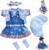 Reborn Baby Doll Clothes for 17-22 Inch Newborn Baby Doll Girl, Baby Doll Clothes Outfit Accessories fit 17-22 Inch Reborn Baby Doll Girl?Denim Sk...