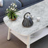 Glossy Marble Paper Granite White Gray Wallpaper 11.8"x78.7" Peel and Stick Wallpaper Vinyl Self Adhesive and Removable Renovated Contact Paper fo...