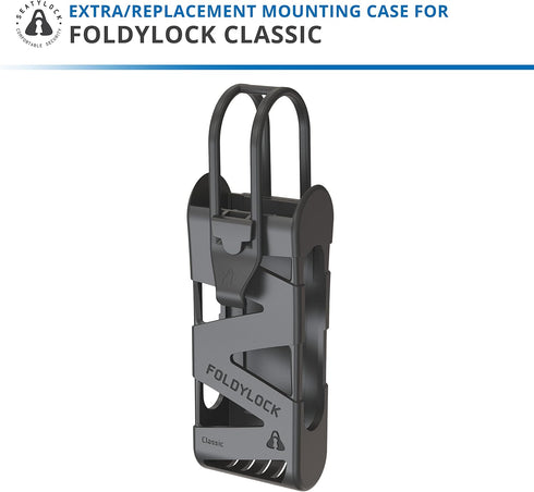 FoldyLock Classic Bike Lock Mount Carrying Case - Ultra Lightweight Mounting Bracket Case for FoldyLock Classic Folding Bike Lock - Portable Secur...