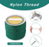 Cheriswelry 100M 0.8mm Nylon Beading Cord Dark Green Chinese Knotting Rattail Macrame Thread String Roll for Jewelry Making Kumihimo Wrapping Supp...