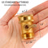 Water Hose Shut Off Valve, Heavy Duty 3/4 Inch Solid Brass Garden Hose Connector...