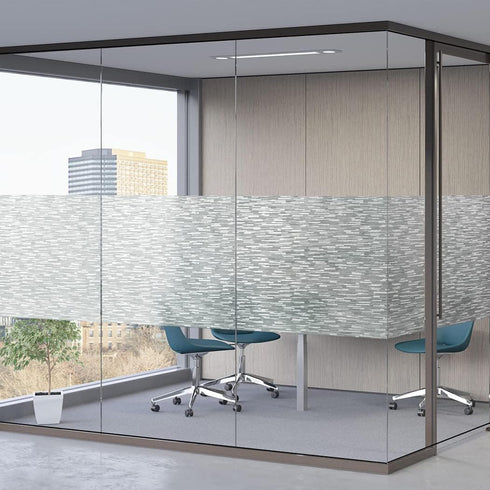 Finnez Window Privacy Film Decorative Window Sticker Window Film Anti UV for Home Office(17.5'' x 78.7'')...