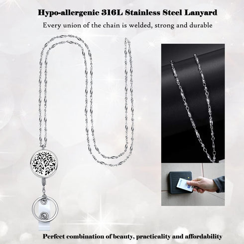 Retractable Lanyard - Retractable Lanyards for ID Badges Keys Women Cute Teacher Lanyard with ID Holder Retractable Badge Reels Necklace Keychain ...