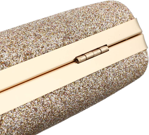 EROUGE Leather Sparkling Evening Clutch Purse Women Designer Handbag for Wedding Party...
