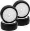 Plastic Wheel Rims 12mm Hex Hub & Rubber Tires w/Foam Compatible with HSP Tamiya HPI Kyosho 1/10 On-Road Touring Car WLtoys 1/14 144001 RC 1/18 A9...