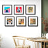 Golden State Art 12x12 Black Frame Use as 8x8 Picture Frame with White Mat or 12x12 Picture Frame without Mat - Solid Wood and Tempered Glass-Wall...