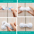Cabinet Locks - Adoric Life Child Safety Locks 4 Pack - Baby Safety Cabinet Locks - Baby Proofing Cabinet Kitchen System with Strong Adhesive Tape...