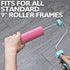 6pcs Paint Roller Covers 9 Inch x 1/5" Nap, High Density Acrylic Cover Replacements for Paint Roller Brush Frame, No-Lint Painting for All Paints ...