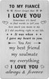 to My Fiancé Gifts - I Love You Future Husband Gifts for Birthday Wedding Anniversary Engraved Wallet Card Gifts...