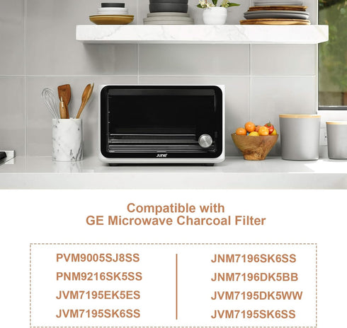 Microwave Filter Replacement Microwave Charcoal Filter Compatible with GE Microwave PVM9005SJ8SS JVM7195SK6SS PNM9216SK5SS JVM7195EK5ES JNM7196SK6...