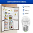 SANSI LED Refrigerator Light Bulb 45W Equivalent, 5000K Daylight White 450 Lumen 4W Appliance Light Bulb A11 Small LED Light Bulb, E26 Freezer Hom...
