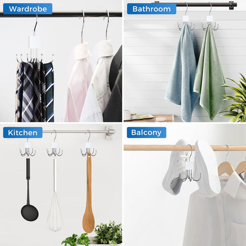 Belt Hanger, Belt Organizer for Closet 360° Rotatable Max 24 Belt Storage Space Saving Closet Organizers and Storage for Belt, Bra, Tank Top, Tie,...