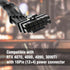 Premium Sleeved 12VHPWR PCI-e 5.0 16Pin (12+4) to Triple 8-Pin GPU Power Extension Cable (F04-303BK)...