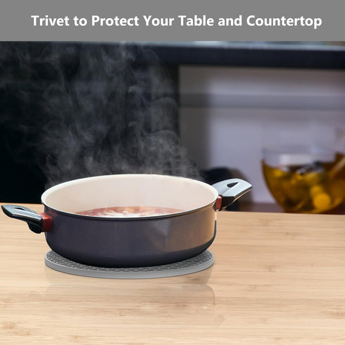 Silicone Trivet for Hot Dishes,Multipurpose Non-Slip Hot Pad for Kitchen,Hot Pots and Pans,Pot Holder Heat Resistant for Countertops,Kitchen Mat f...
