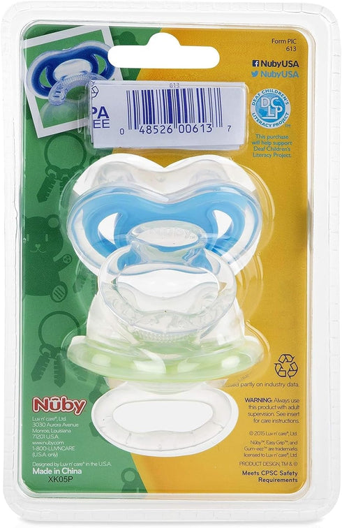 Nuby 2-Pack Gum-EEZ Pacifier Teethers, Colors May Vary...