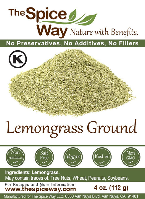 The Spice Way Lemongrass Powder - (4 oz) freshly ground dried herb. Used for cooking and tea....