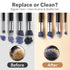 Electric Makeup Brush Cleaner Machine - Alyfini Portable Automatic USB Cosmetic Brushes Cleaner Cleanser Tool for All Size Beauty Makeup Brush Set...