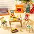 38 Pcs Miniature Food Toy Miniature Doll House Accessories Miniature Play Sets Small Doll Food Dollhouse Food, Hamburger Fries Soda Milk Juice Fas...