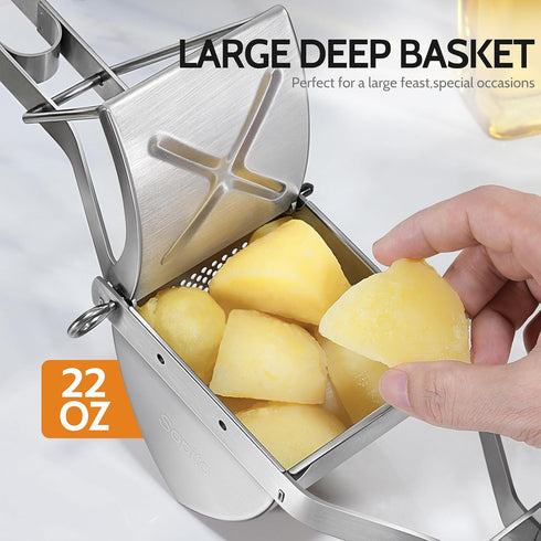 Potato Ricer, Sopito Stainless Steel Potato Masher for Commercial and Home Use...