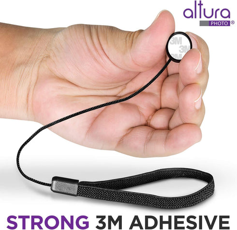 Altura Photo 5 Pcs Lens Cap Keeper, Camera Lens Cap Leash for DSRL & Mirrorless Lenses - Lens Cap Tether/Lens Holder for Canon, Nikon, Sony, Sigma...