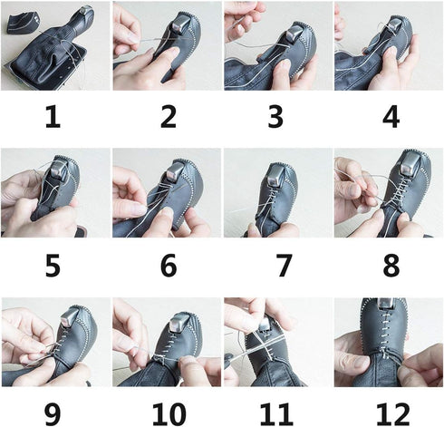 JINZHAO Auto Car Leather Gear Shift Knob Cover for Subaru Crosstrek Forester Impreza Legacy Outback Accessories (C)...