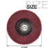NUODUN 10Pcs 180/320 Grit Nylon Fiber Flap Disc Metal Polishing Wheel, Abrasive Buffing Grinding Discs for 4" Angle Grinder, Deburring and Rust Re...