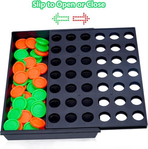 4 Connect in a Row Four in a Row Game Classic Family Game Line Up 4 Classic Board Game Puzzle Travel Game Easy to Set up,Play,Storage for Kids,Adu...