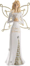 Pavilion - in Loving Memory - 9 Inch White & Gold Angel Figurine...