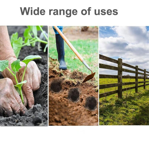 Garden Auger Post Hole Digger 1.6 x 16.5 in Long Handle Bulb Planter Tool Solid Shaft Extend Spiral Planting Auger Drill Bit for Planting Bulbs Se...
