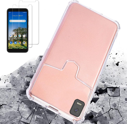 for Koobee K100 Case with 2 Pack Screen Protector,Crystal Clear Shockproof Bumper Military Grade Anti-Drop Protective Cell Phone Back Cover Soft T...