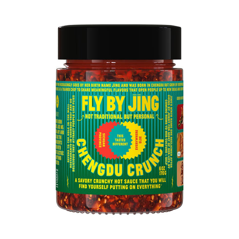 FLYBYJING Extra Crunchy Chili Crisp - Gourmet Spicy Tingly Savory Chili Oil Sauce w/Extra Crunch - Versatile Sichuan Hot Sauce and Topping - All N...