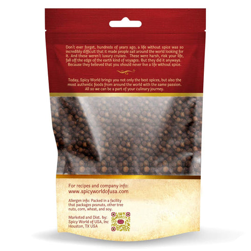 Spicy World Whole Allspice Berries 14 Oz Resealable Bag | All Spice Pimento Jamaica Pepper for Cooking & Seasoning | Versatile Berry for Curries, ...