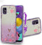 for Samsung Galaxy A51 4G Phone Case, Transparent TPU Plated Butterfly, Gradual Glitter,Galaxy A51 4G Case,(not A51 5G) (Purple, Galaxy A51 4G But...