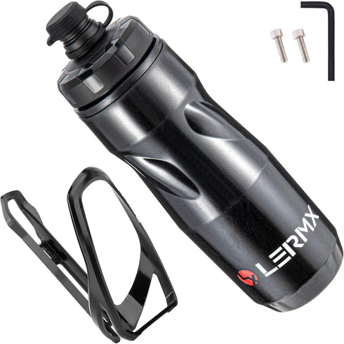Bike Water Bottle Cages, LERMX Basic Mountain Bicycle Accessories Lightweight Universal Bicycle Water Bottle Holder with Water Bottle Cages for Ou...