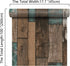 17.7''x100'' Wood Wallpaper Rustic Distressed Wood Peel and Stick Wallpaper Self Adhesive Removable Decorative Wood Plank Film for Wall Covering C...