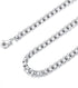 Besteel 2-4mm Womens Mens Stainless Steel Rolo Cable Wheat Chain Link Necklace 16-36 Inch...