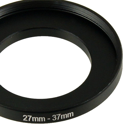 uxcell 27mm-37mm Step Up Ring Adapter for Camera, Metal 27mm to 37mm Camera Lens Hood Stepping Up Ring Filter for Digital DSLR SLR Camera, Black...