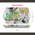 Pimpernel Succulents Large Handled Tray - 18.9" x 11.6" Melamine Serveware with Botanical Design - Dishwasher-Safe Decorative Breakfast & Coffee T...