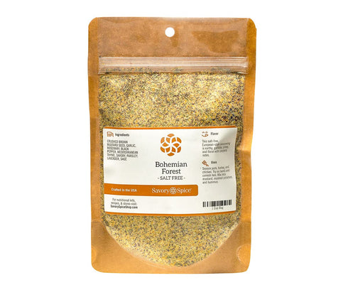 Savory Spice Bohemian Forest, Salt-Free | European Style Mustard & Herb Seasoning Rub for Roasting Meats & Vegetables (1 Cup Bag - Net: 3.7 oz)...
