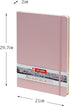 Tarens T9314-013M Art Creations Sketchbook, Drawing Notebook, 8.3 x 11.7 inches (21 x 29.7 cm), Pastel Pink, Thickness: 4.9 oz/sq ft (140 g/m2), F...
