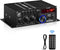 Bluetooth 5.0 Audio Power Amplifier AK-380 400W+400W 2.0 CH HiFi Stereo Amp Receiver with USB,SD,AUX,Remote Control,FM Antenna for Car Home Speake...